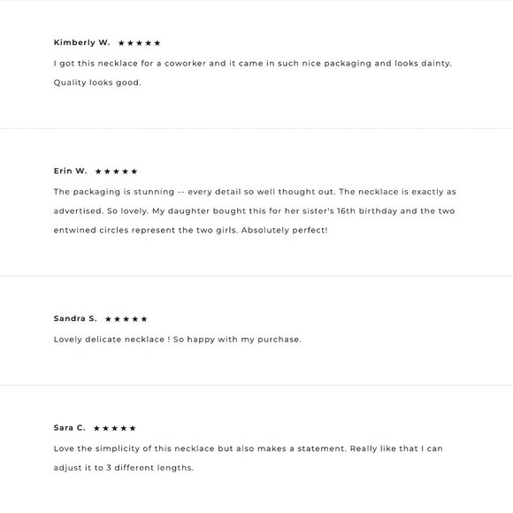 New in box! Bluboho Sterling Silver "Two Circle" Necklace - Sold Out In Store! - Picture 4 of 4